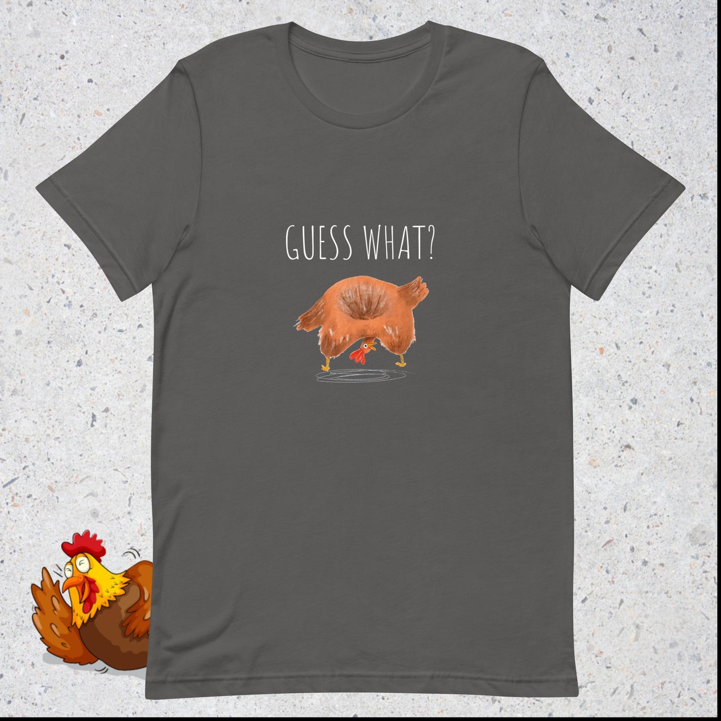 ¿Adivina qué? ¡Culo de pollo!