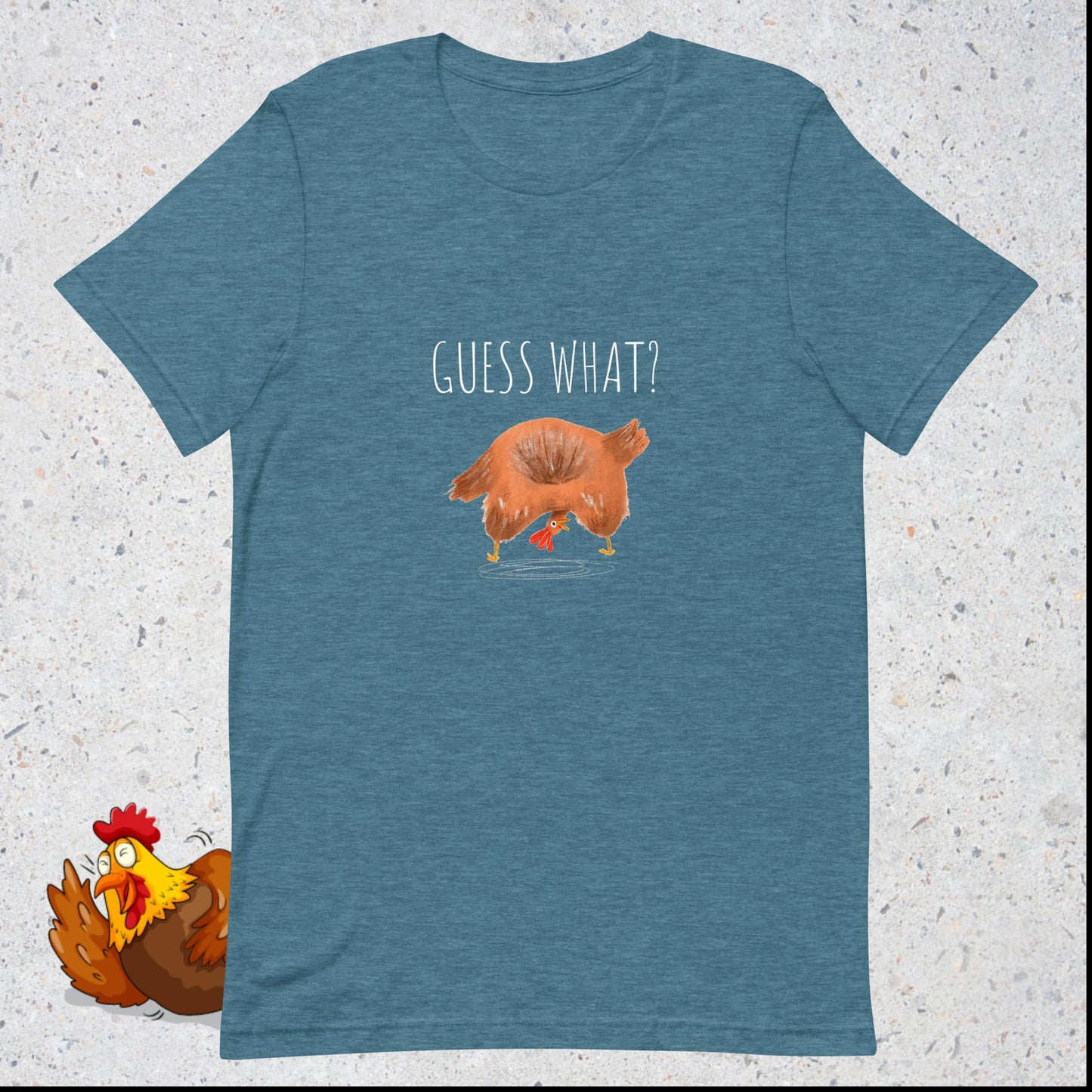 ¿Adivina qué? ¡Culo de pollo!