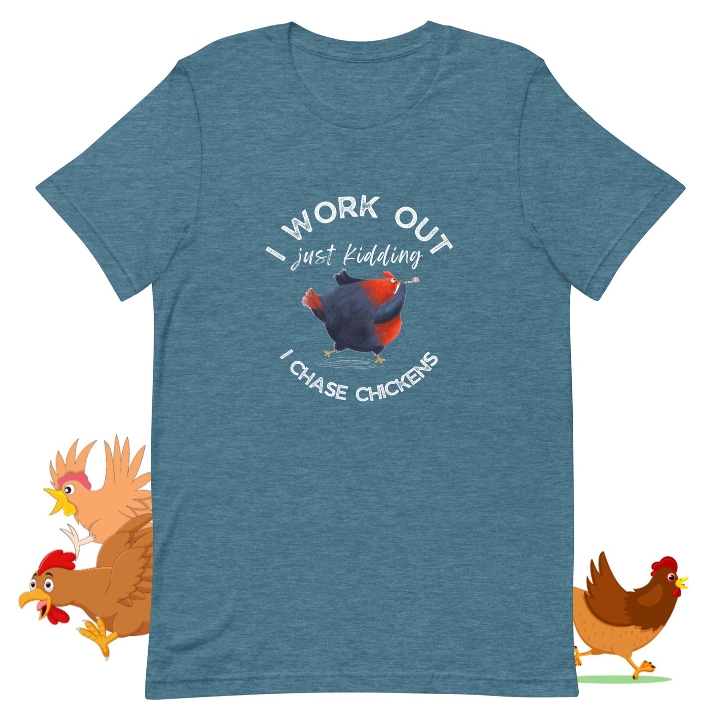 Hago ejercicio, es broma, persigo gallinas