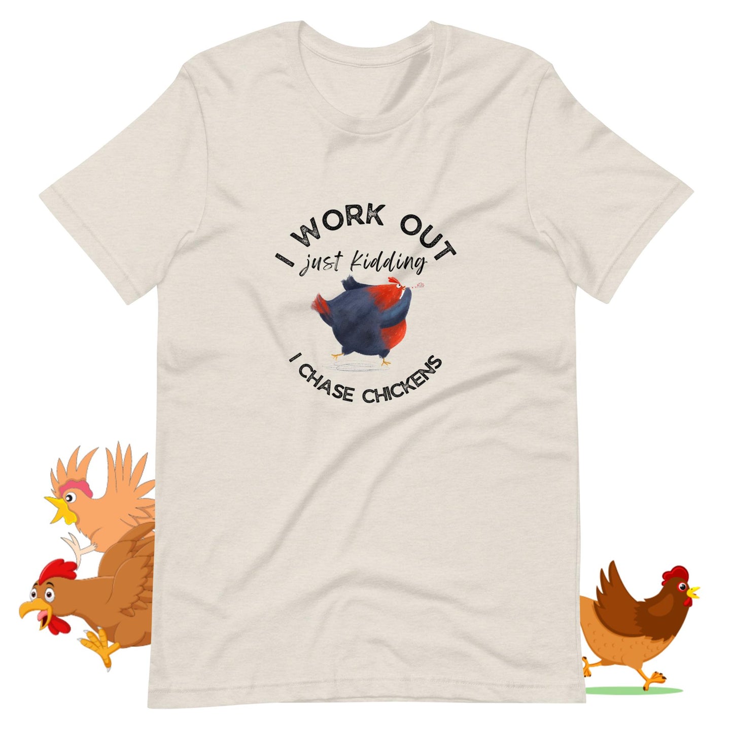 Hago ejercicio, es broma, persigo gallinas