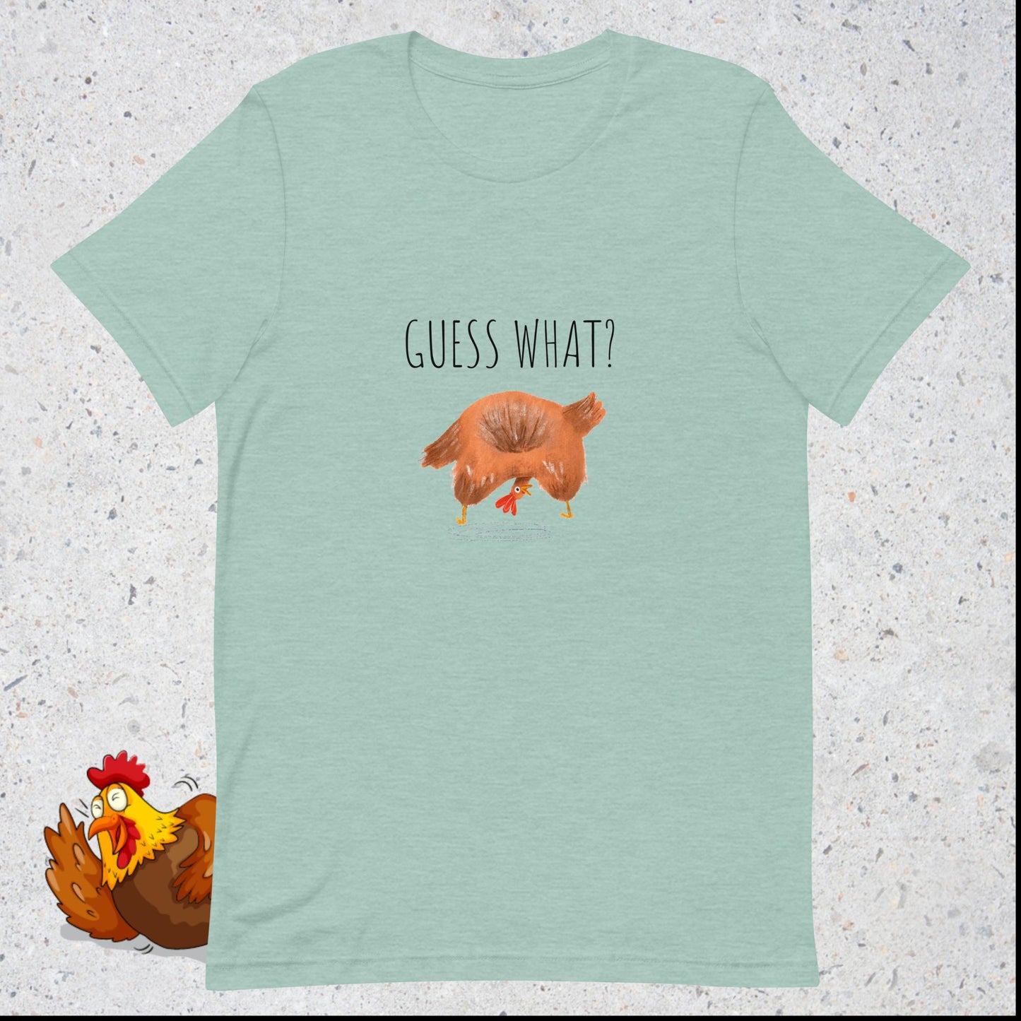 ¿Adivina qué? ¡Culo de pollo!