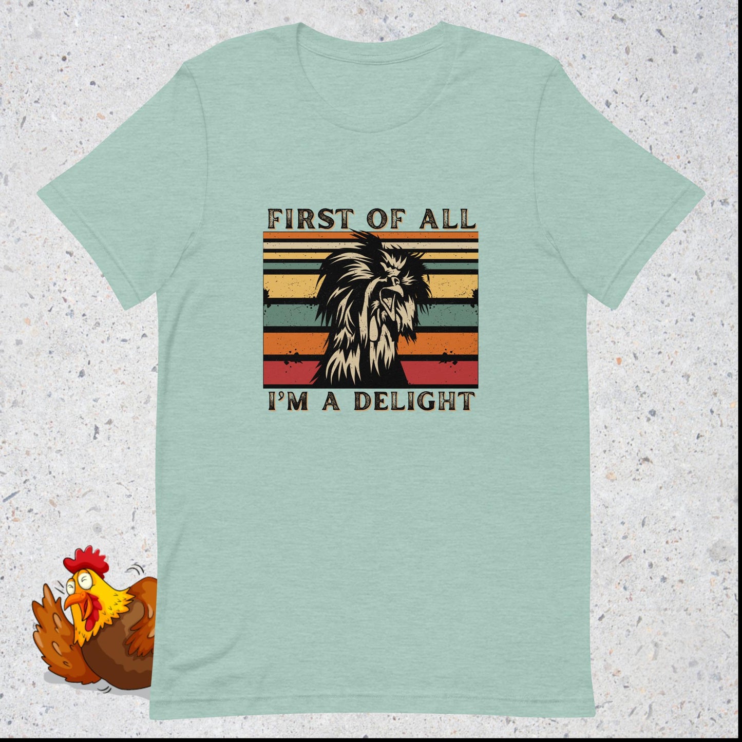 En primer lugar, soy un deleite - Tripulación unisex