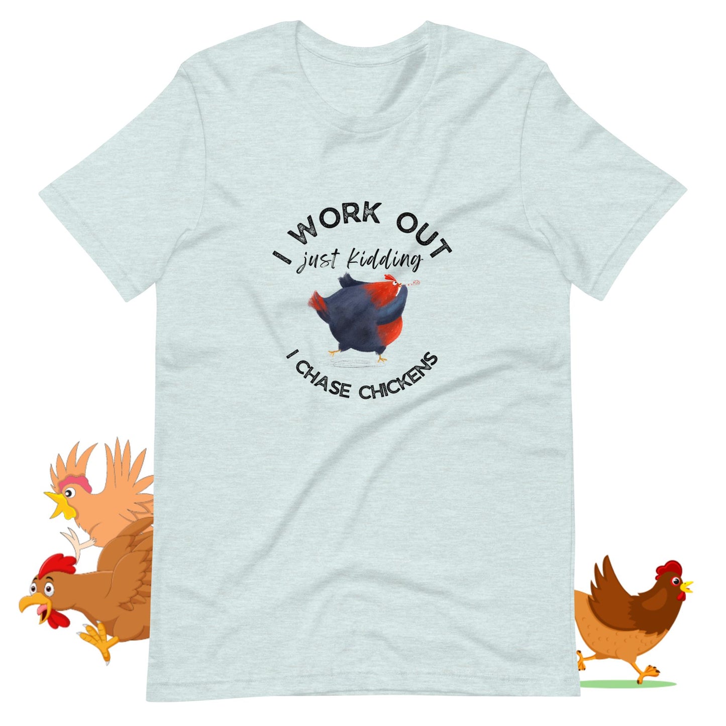 Hago ejercicio, es broma, persigo gallinas