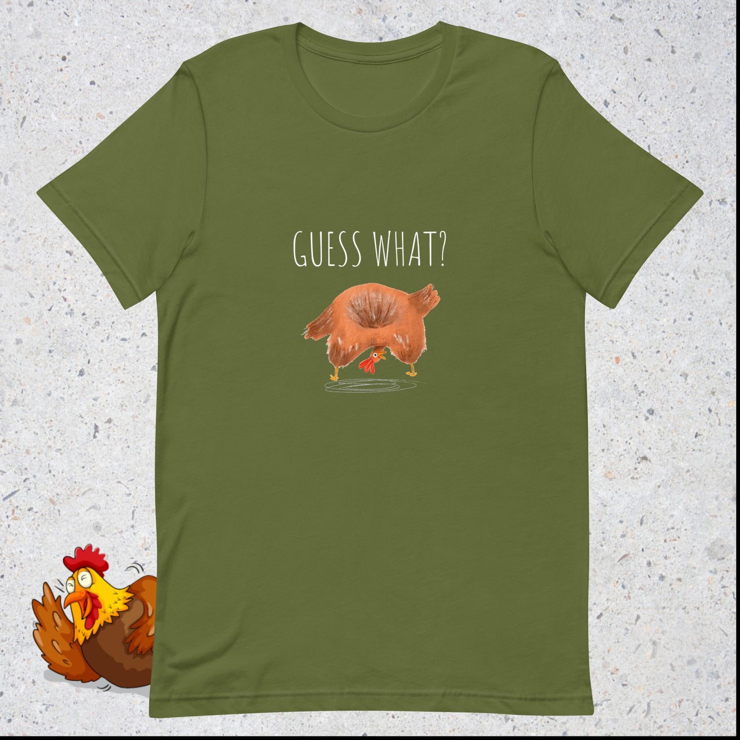 ¿Adivina qué? ¡Culo de pollo!