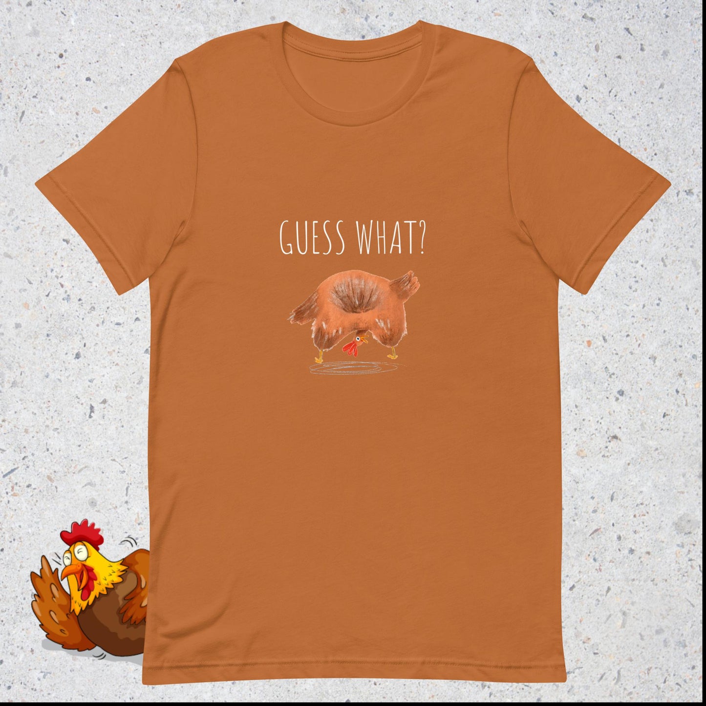 ¿Adivina qué? ¡Culo de pollo!