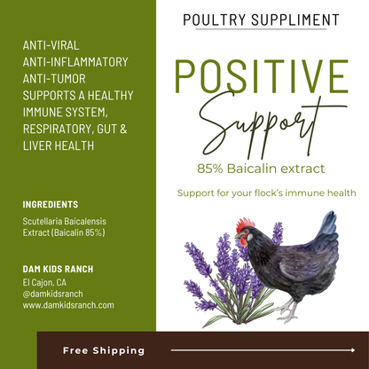 Baicalin 85% Poultry Suppliment